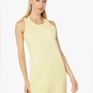 NEW Monrow Lemon Double Layer Racer Tank Dress SZ M